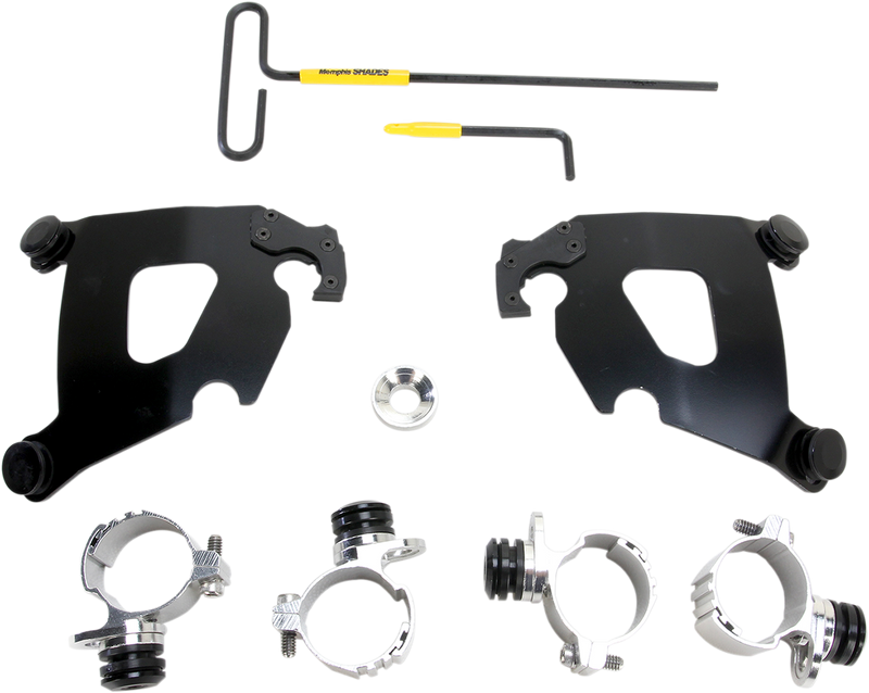 MEMPHIS SHADES Cafe Mounting Kit - Black - XL883 2011-2019 - MEB2003 - PartsOutlet.com.au
