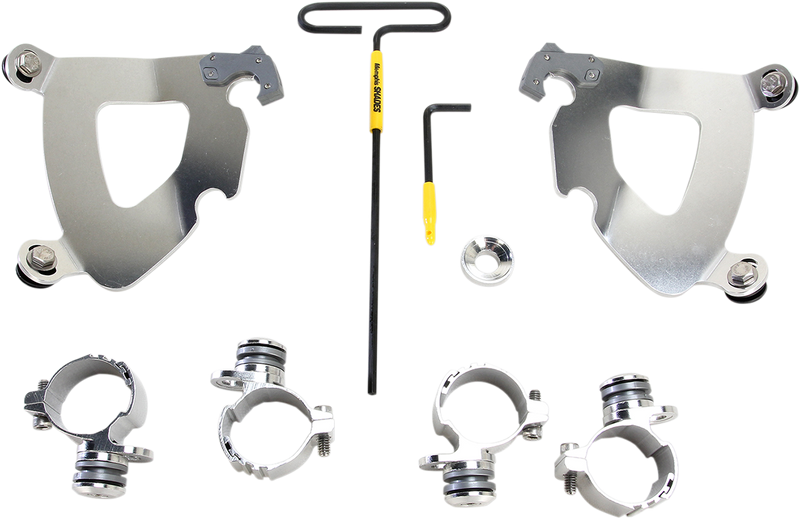 MEMPHIS SHADES Gauntlet Mounting Kit - Polished - XL883 2011-2019 - MEK2002 - PartsOutlet.com.au