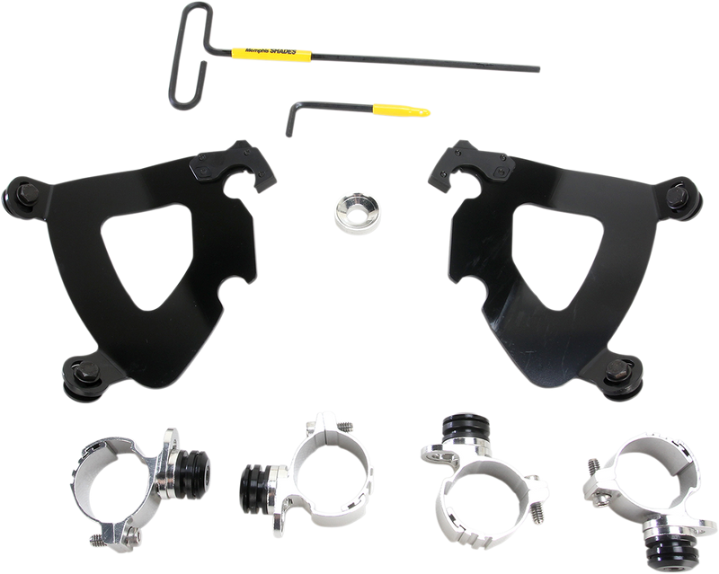 MEMPHIS SHADES Gauntlet Mounting Kit - Black - XL883 2011-2019 - MEB2002 - PartsOutlet.com.au