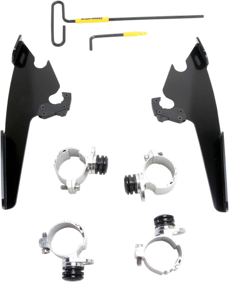 MEMPHIS SHADES Fats/Slim Mounting Kit - Black - XL883 2011-2019 - MEB2001 - PartsOutlet.com.au