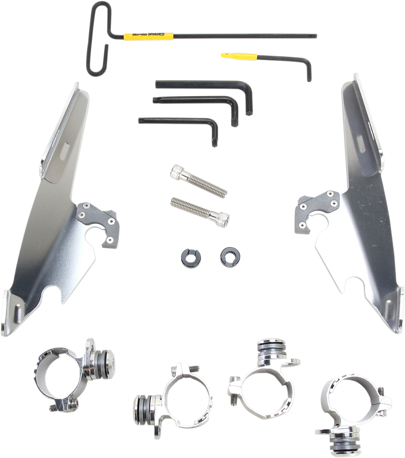 MEMPHIS SHADES Batwing - Mounting Kit - Polished - XL 1200X Forty-Eight 2010-2015 - MEK2009 - PartsOutlet.com.au