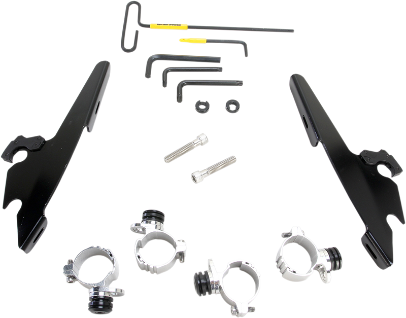 MEMPHIS SHADES Batwing - Mounting Kit - Black - XL 1200X Forty-Eight	 2010-2015 - MEB2009 - PartsOutlet.com.au