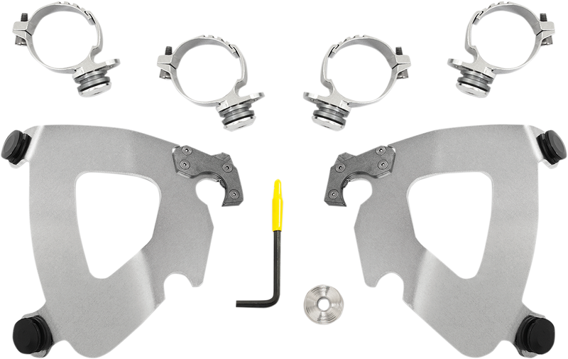 MEMPHIS SHADES Gauntlet Mounting Kit - Polished - FXDL 2014-2017 - MEK2014 - PartsOutlet.com.au