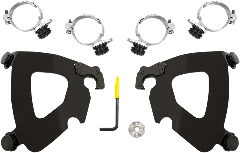 MEMPHIS SHADES Gauntlet Mounting Kit - Black - FXDL 2014-2017 - MEB2014 - PartsOutlet.com.au