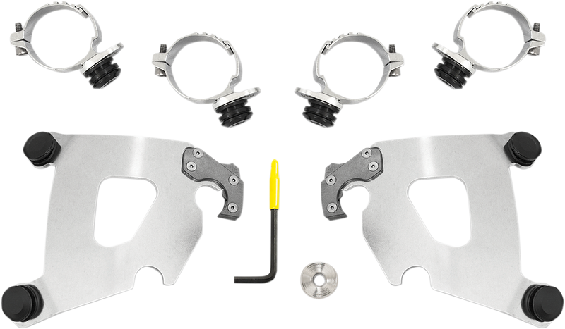 MEMPHIS SHADES Cafe Mounting Kit - Polished - FXDL 2014-2017 - MEK2015 - PartsOutlet.com.au