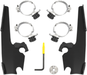 MEMPHIS SHADES Batwing - Mounting Kit - Black - FXDL Dyna Low Rider 2014-2017 - MEB2016 - PartsOutlet.com.au