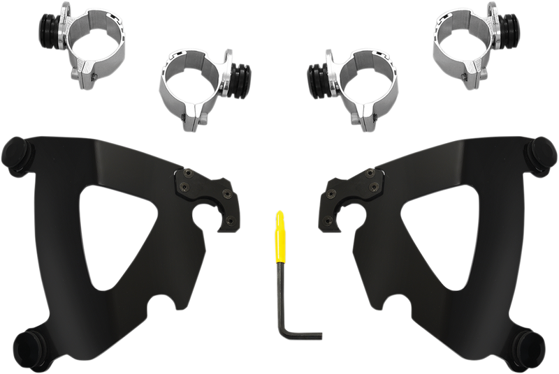 MEMPHIS SHADES Road Warrior Mounting Kit - Black - FXDWG 1980-2013 - MEB2030 - PartsOutlet.com.au