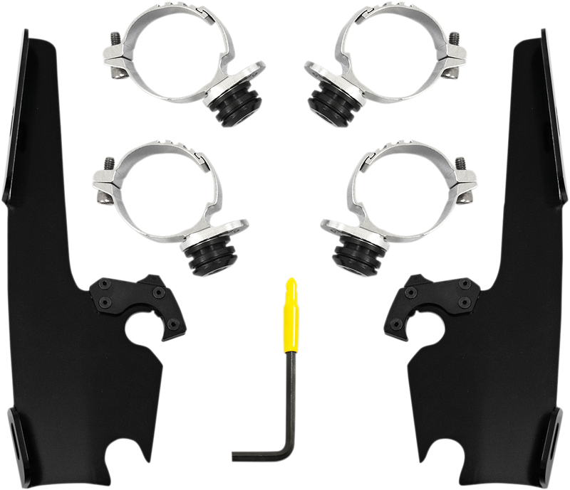 MEMPHIS SHADES Batwing - Mounting Kit - Black - FXLR Softail Low Rider 2018-2020 - MEB2036 - PartsOutlet.com.au