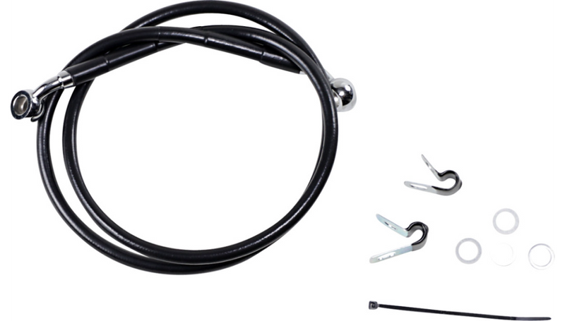 DRAG SPECIALTIES Brake Line - Front - Black - 41-3/4" - XL '04-'10 - 660310-BLK