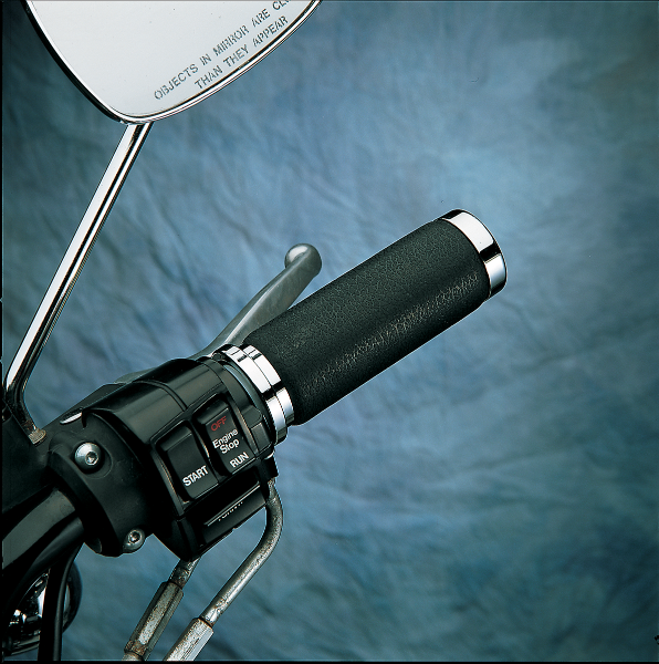 DRAG SPECIALTIES Grips - Foam - Textured - Harley-Davidson 2008-2024 - TBW H17-0509T - PartsOutlet.com.au