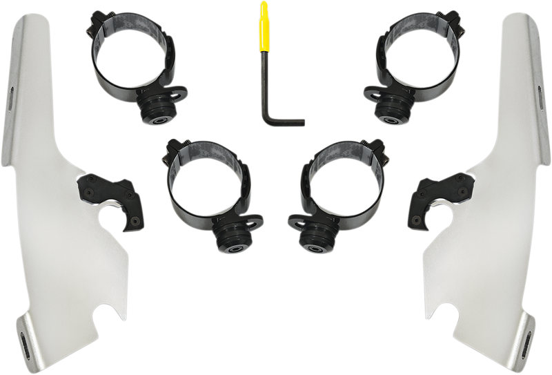 MEMPHIS SHADES Fats/Slim Mounting Kit - Polished - FLFB 2018-2021 - MEK2046 - PartsOutlet.com.au