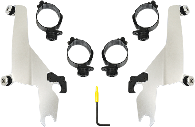 MEMPHIS SHADES Sportshield Trigger-Lock Mounting Kit - Polished - FLSB 2018-2021 - MEK2047 - PartsOutlet.com.au