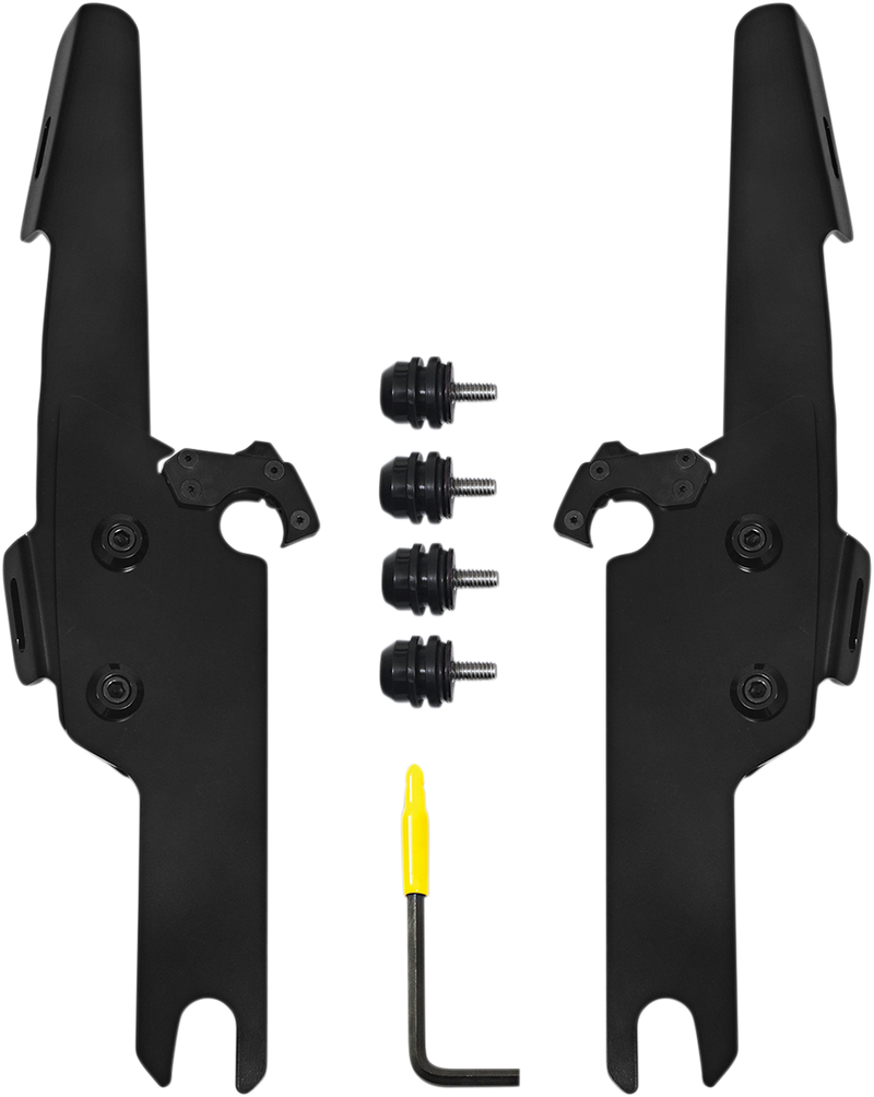 MEMPHIS SHADES Batwing Fats/Slim Mounting Kit - Black - FLHRS/XS 2004-2024 - MEB2041 - PartsOutlet.com.au