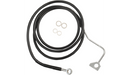 DRAG SPECIALTIES Brake Line - Front - Harley-Davidson 2014-2022 - ABS 614220-BLK - PartsOutlet.com.au