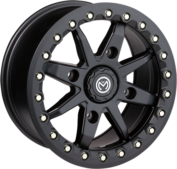 MOOSE UTILITY Wheel - 544X Beadlock - Front/Rear - Black - 14x7 - 4/136 - 5+2 - 544BL147136SB54