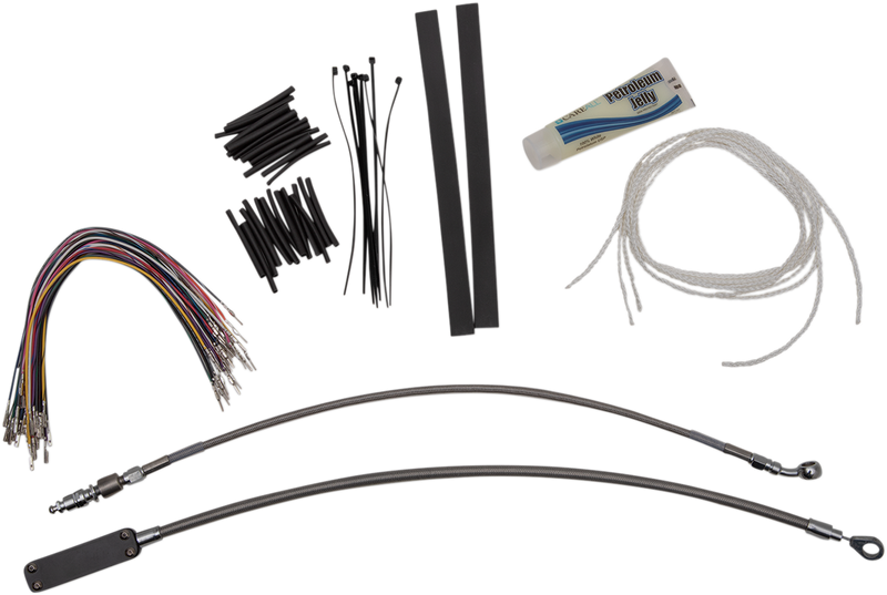 FAT BAGGERS INC. 1-1/4" EZ Install Pointed Top Handlebar Kit - 14" - Chrome 909114