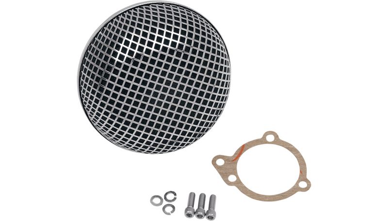 DRAG SPECIALTIES Bob Air Cleaner - Harley-Davidson 1988-2016 - Super E and G Carburetor 14-0110SS - PartsOutlet.com.au