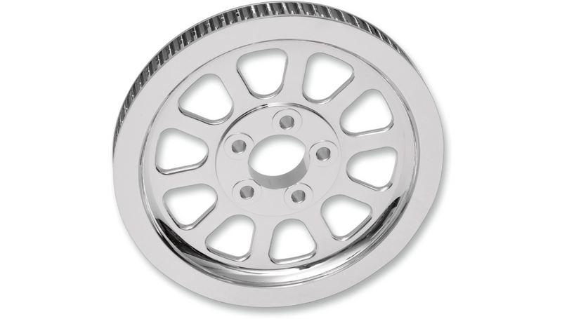 DRAG SPECIALTIES Chrome Rear Pulley - 66-Tooth - Harley-Davidson 2007-2017 - 191312 - PartsOutlet.com.au