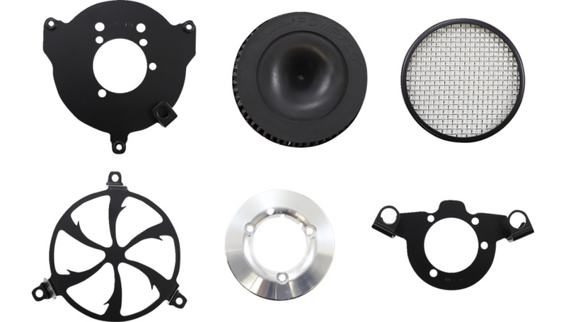 COBRA Air Cleaner Kit - '04-'22 XL Black 606-0103-01B-SB - PartsOutlet.com.au