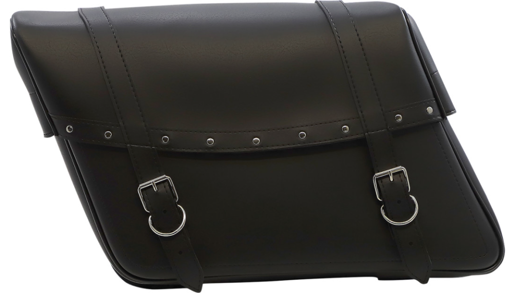 SADDLEMEN Highwayman Rivet Slant-Style Saddlebags - Jumbo - Pair - X021-03-042 - PartsOutlet.com.au