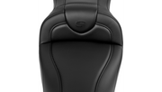 SADDLEMEN Roadsofa Seat - without Backrest - Carbon Fiber - Black Stitch - 'FL '08-'19 A808-07B-185BLK - PartsOutlet.com.au