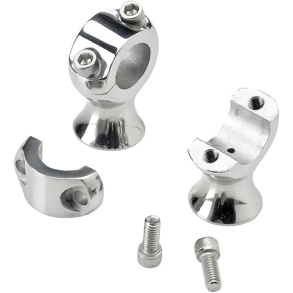 BILTWELL Risers - Slimline - 1-3/4" - Polished - Chrome - 6401-302-175