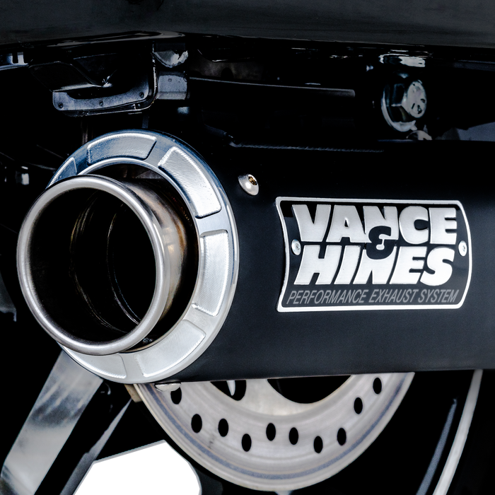 VANCE & HINES Supersport Slip-On Mufflers - Black - Touring '17-'24 - 46721