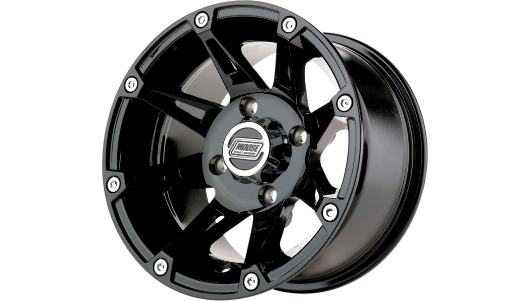 MOOSE UTILITY Wheel - 387X - Rear - Black - 14x8 - 4/136 - 4+4 - 387MO148136GB4