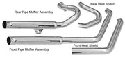 BASSANI XHAUST Pro Street Exhaust - '18-'21 Softail Street Bob, Lowrider, Fat bob - Chrome 1S35D - PartsOutlet.com.au