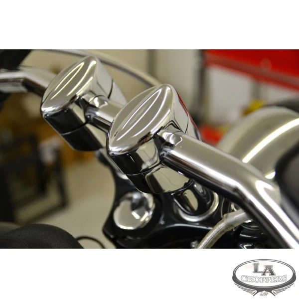 LA CHOPPERS MOHAWK RISERS FOR 1" HANDLEBARS 3" RISE CHROME UNIVERSAL - LA-7401-03