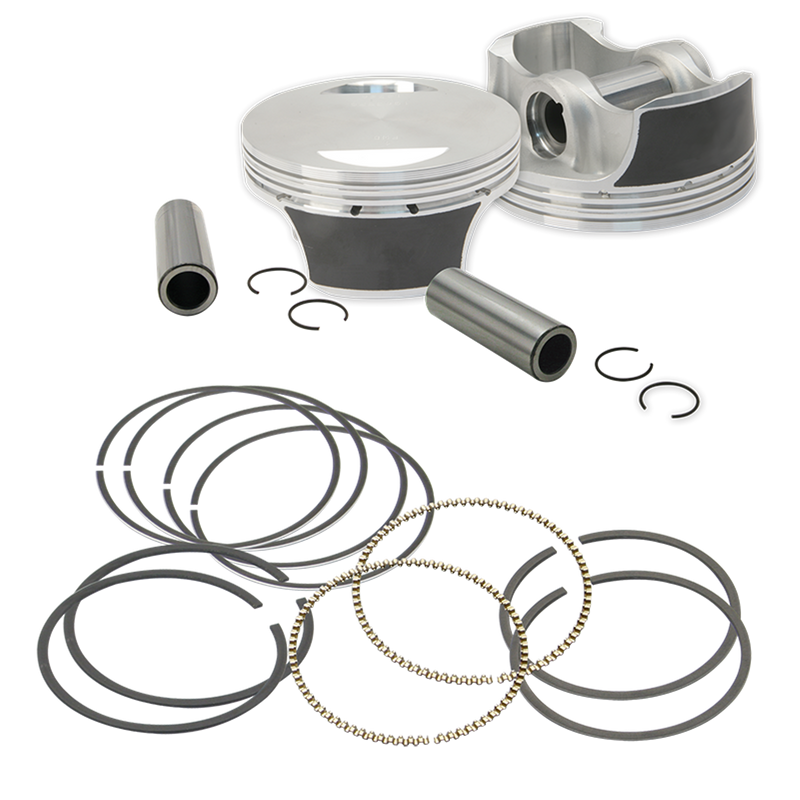 S&S CYCLE S&S 106" Forged Stroker Pistons for '99-'16 HD® Big Twins - +.005" - 92-1214