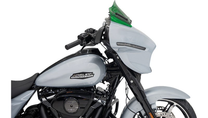 KLOCK WERKS Kolor Flare Windshield - 8" - Green - Street Glide FLHX 2024+ - KWW-01-0731