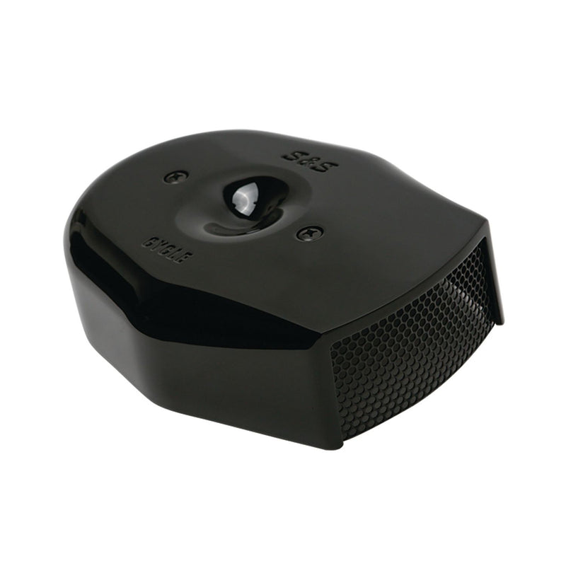 S&S CYCLE Stealth Tribute Air Cleaner Cover in Gloss Black - 170-0593 - PartsOutlet.com.au