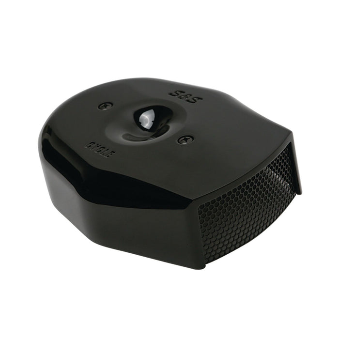 S&S CYCLE Stealth Tribute Air Cleaner Cover in Gloss Black - 170-0593 - PartsOutlet.com.au