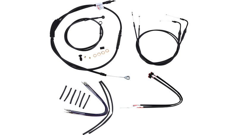 BURLY BRAND Control Kit - 16" Ape Hanger Handlebars - ABS - Softail '11-'15 - B30-1125