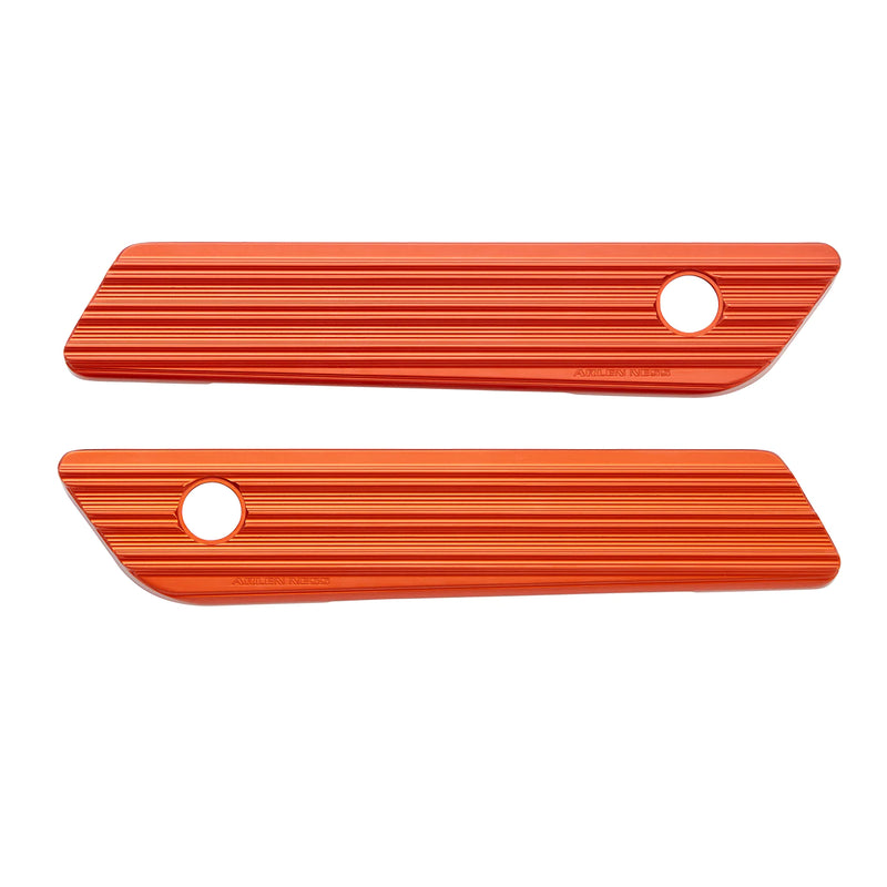 ARLEN NESS 10-GAUGE® SADDLEBAG LATCH COVERS, ORANGE 14-UP FLT - 03-610 - PartsOutlet.com.au