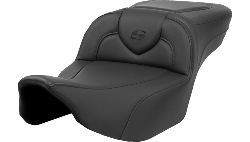 SADDLEMEN Heated RoadSofa Seat - Extended Reach - Smooth - w/o Backrest - FLT/FLH '23-'25 - 823-07-188A0