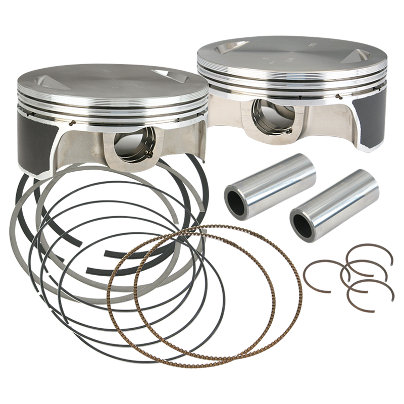 S&S CYCLE 41/8" Bore Forged Piston Kits For '84-'16 Hot Set Up Kits® - +.020" - 106-3964A