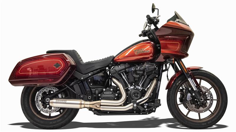 BASSANI XHAUST Road Rage Stainless 2-into-1 Exhaust System - Super Bike Muffler - '18-'22 Softail - 1S78SS - PartsOutlet.com.au