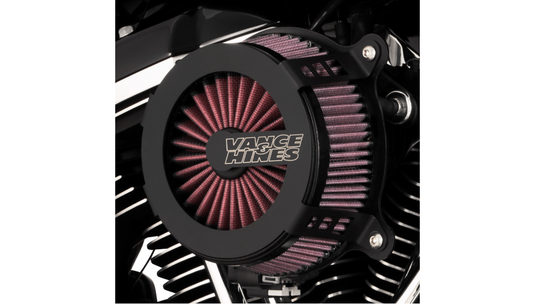 VANCE & HINES VO2 Cage Fighter Air Intake Kit - Black Contrast - Harley-Davidson 2017-2023 - 40366 - PartsOutlet.com.au