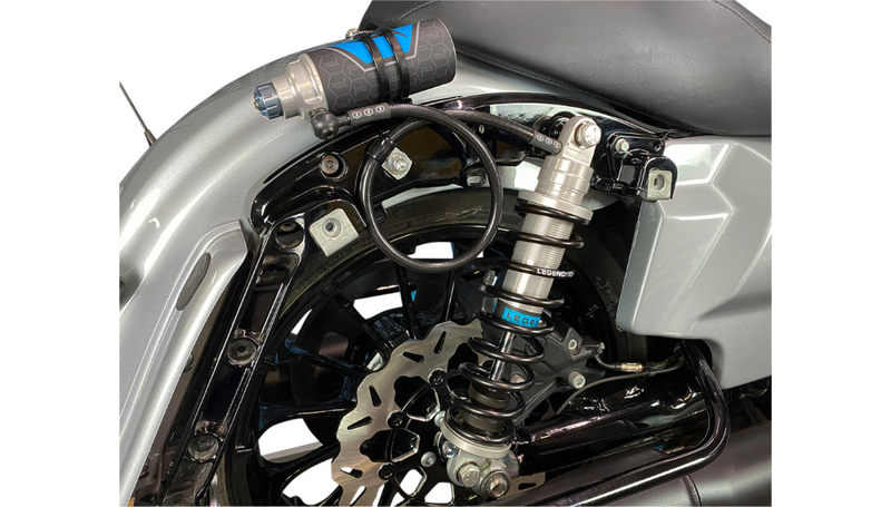 LEGEND SUSPENSION REVO ARC Remote Reservoir Shocks - Heavy Duty - Clear - 13" - FL '99-'08 - 1310-1927