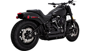 VANCE & HINES Shortshots Staggered Exhaust System - Matte Black - '18-'23 Softail - 47333 - PartsOutlet.com.au