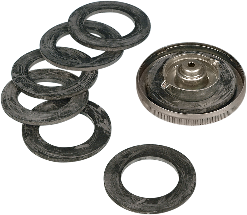 JAMES GASKET Thick Fuel Cap Gasket - 10 Pack - Harley-Davidson '77-'82 - JGI-61111-77