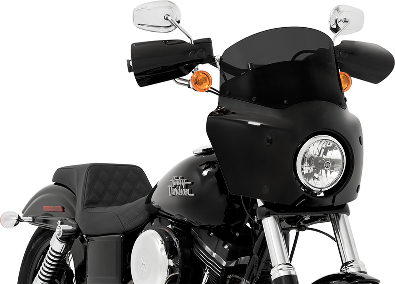 MEMPHIS SHADES Road Warrior Windshield - Dark Black Smoke - 9" - MEP86610
