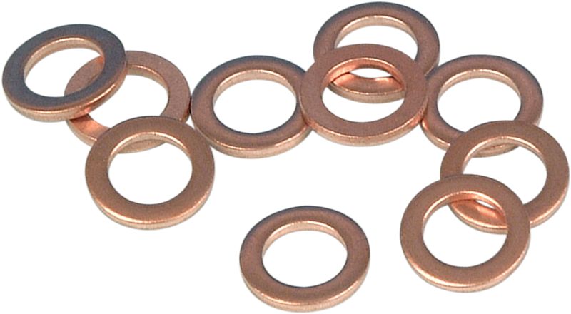 JAMES GASKET Damper Tube Bolt Washer - 10-Pack - Harley-Davidson '75-'00 - JGI-45406-75