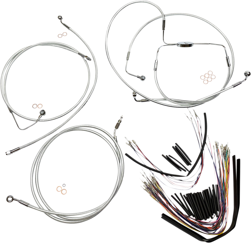 MAGNUM SHIELDING Sterling Chromite II? Designer Handlebar Installation Kit - 12"-14" - '08-'12 CVO/Screaming Eagle 387001