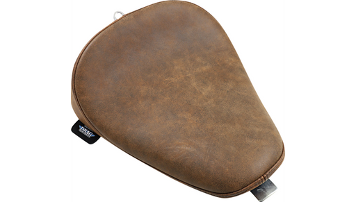 DRAG SPECIALTIES Bobber Solo Seat - Leather - Brown Sportster XL 2010+ - 0804-0742 - PartsOutlet.com.au