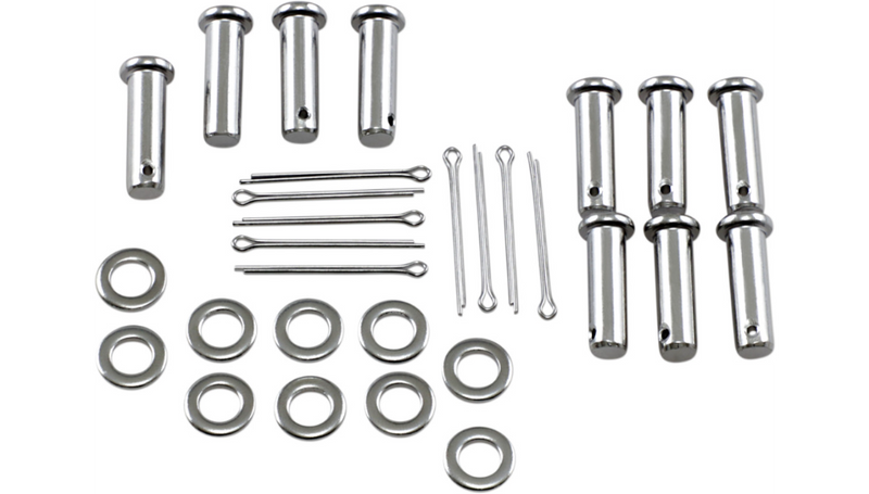 DRAG SPECIALTIES Chrome Clevis Pin/Washer - Harley-Davidson 1980-2016 - 110054-HC3 - PartsOutlet.com.au