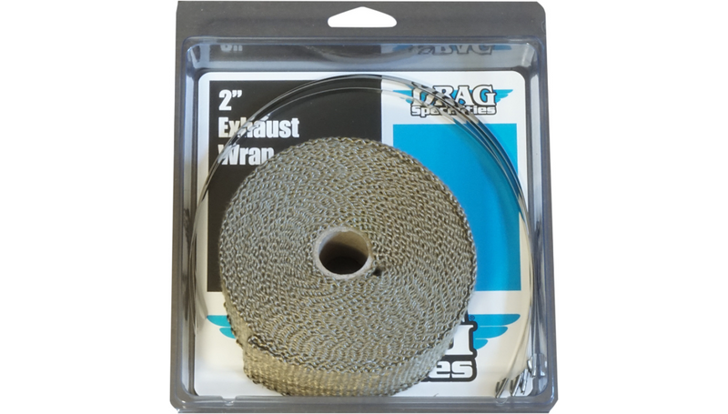 DRAG SPECIALTIES Basalt Rock Exhaust Wrap Kit - Bronze - 2x25 504-2025 - PartsOutlet.com.au