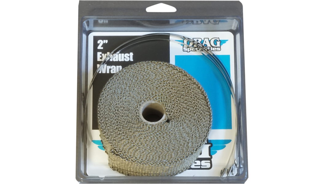 DRAG SPECIALTIES Basalt Rock Exhaust Wrap Kit - Bronze - 2x25 504-2025